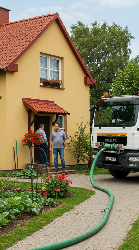 Ekran aplikacji Sanigo Klient: Widok główny z listą zleceń